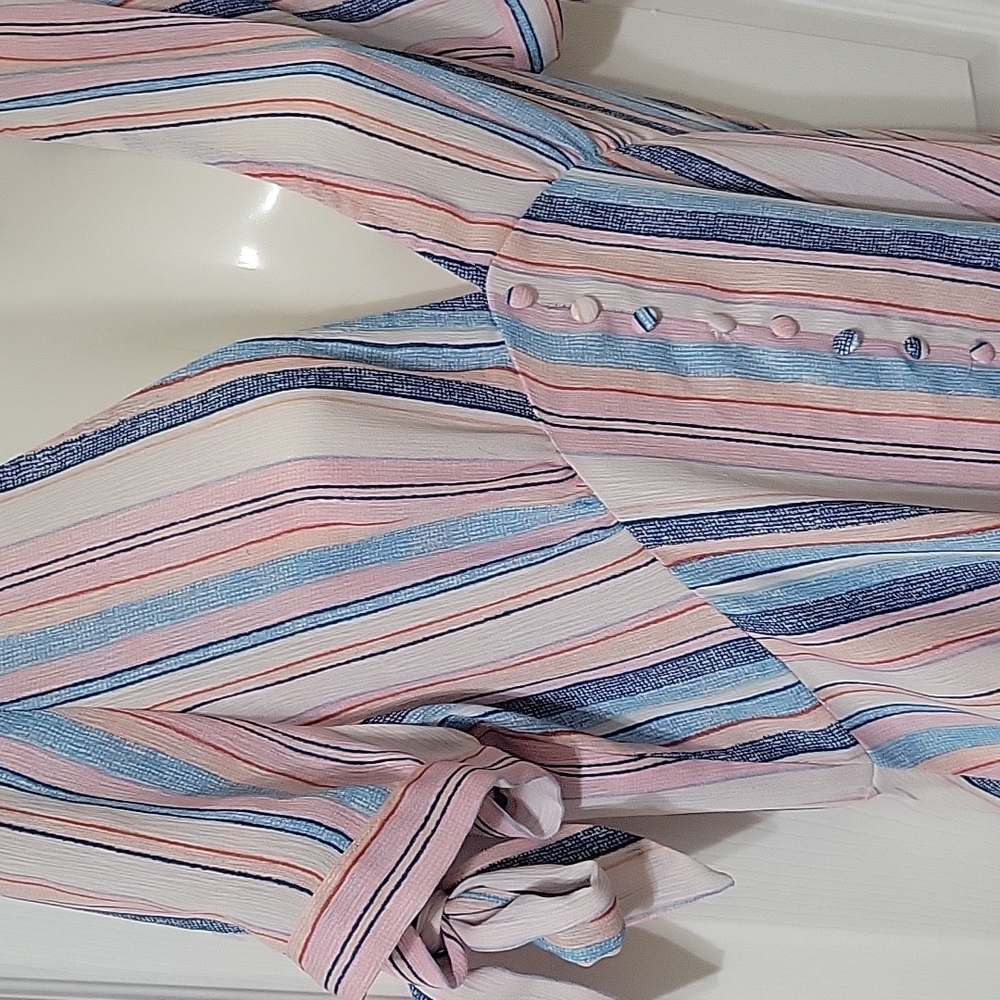 En Creme striped sun dress - Picture 6 of 7